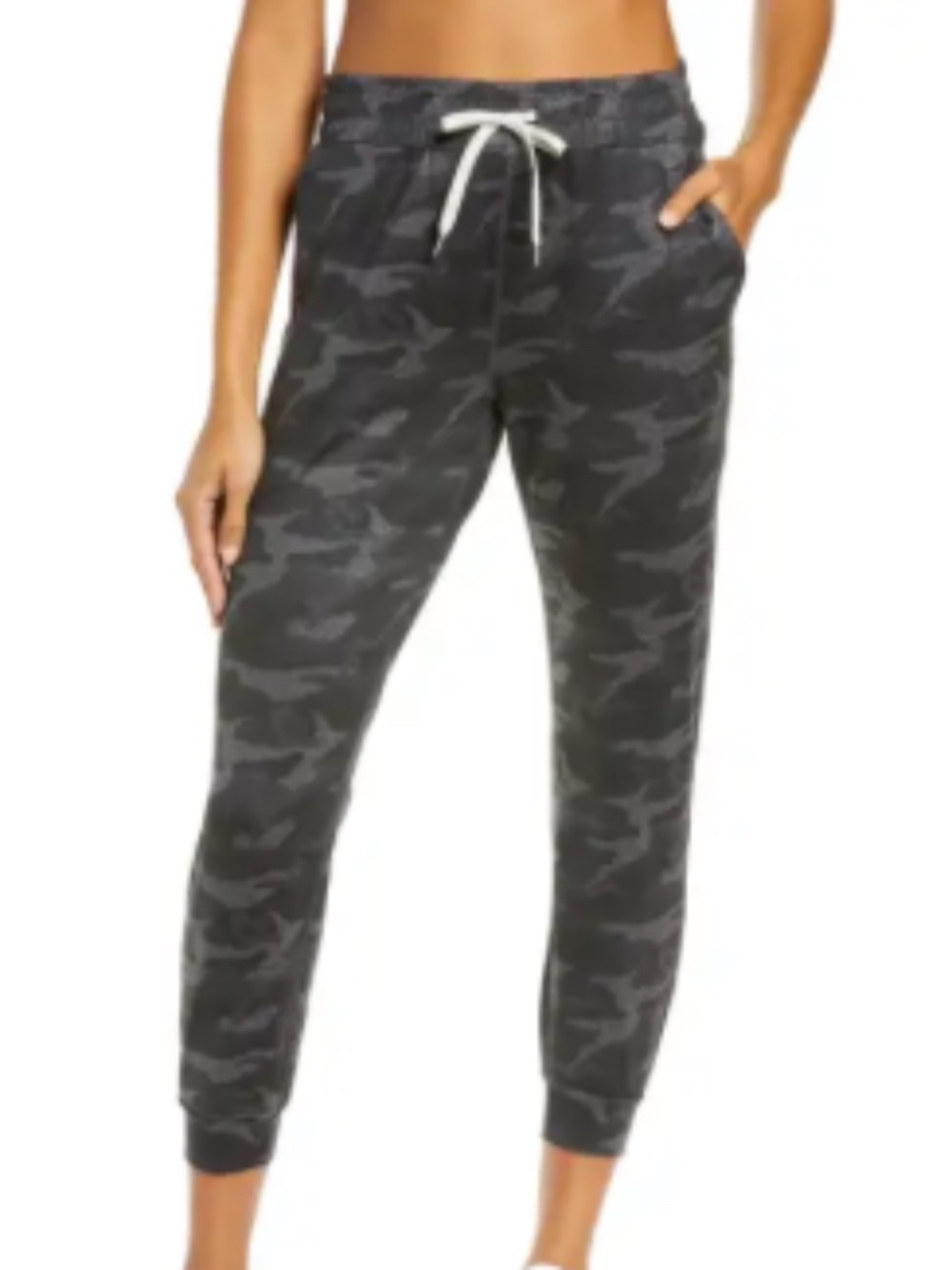 Vuori Performance Joggers Black Camo XS Drawstring Athleisure Pants